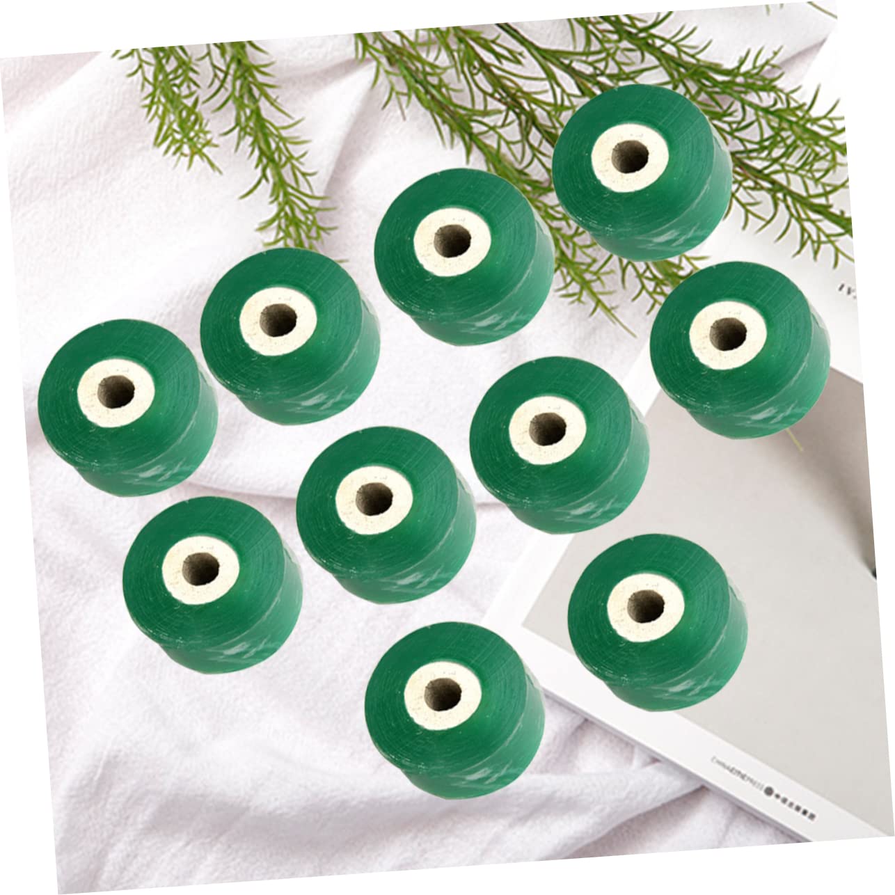 BESPORTBLE Ruban de Greffage pour Plantes Vert 2cm, Lot de 10 en PE