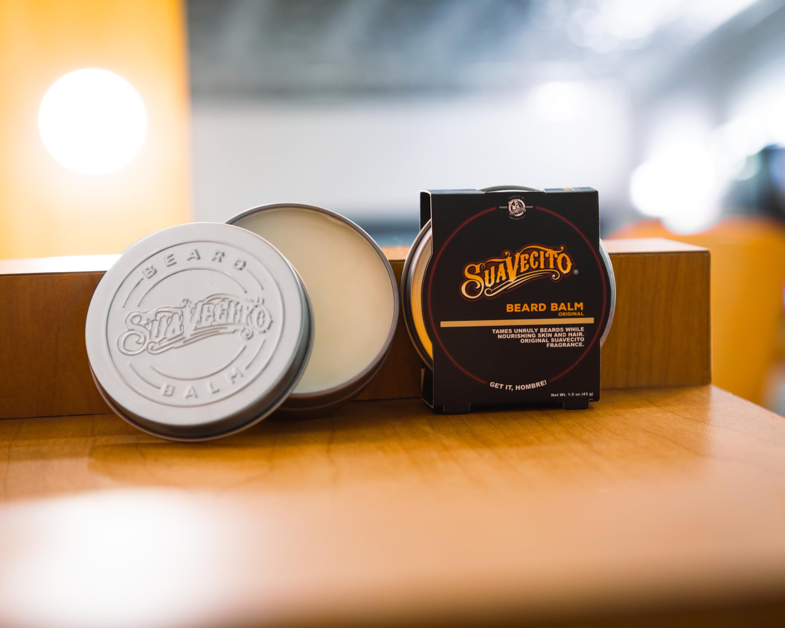 Amazon | Suavecito オリジナル香り ひげバーム 1.5オンス缶 - フレー