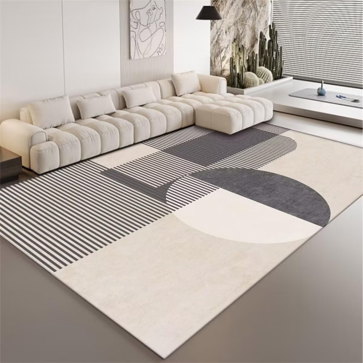 Tapis de chambre fille rétro doux pour grand salon et salle