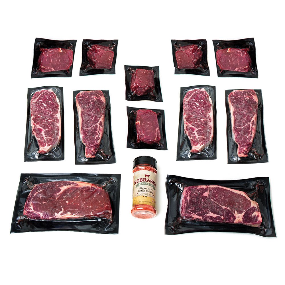 Buy Aged Angus Top Sirloins NY Strips Ribeyes by Nebraska Star Beef