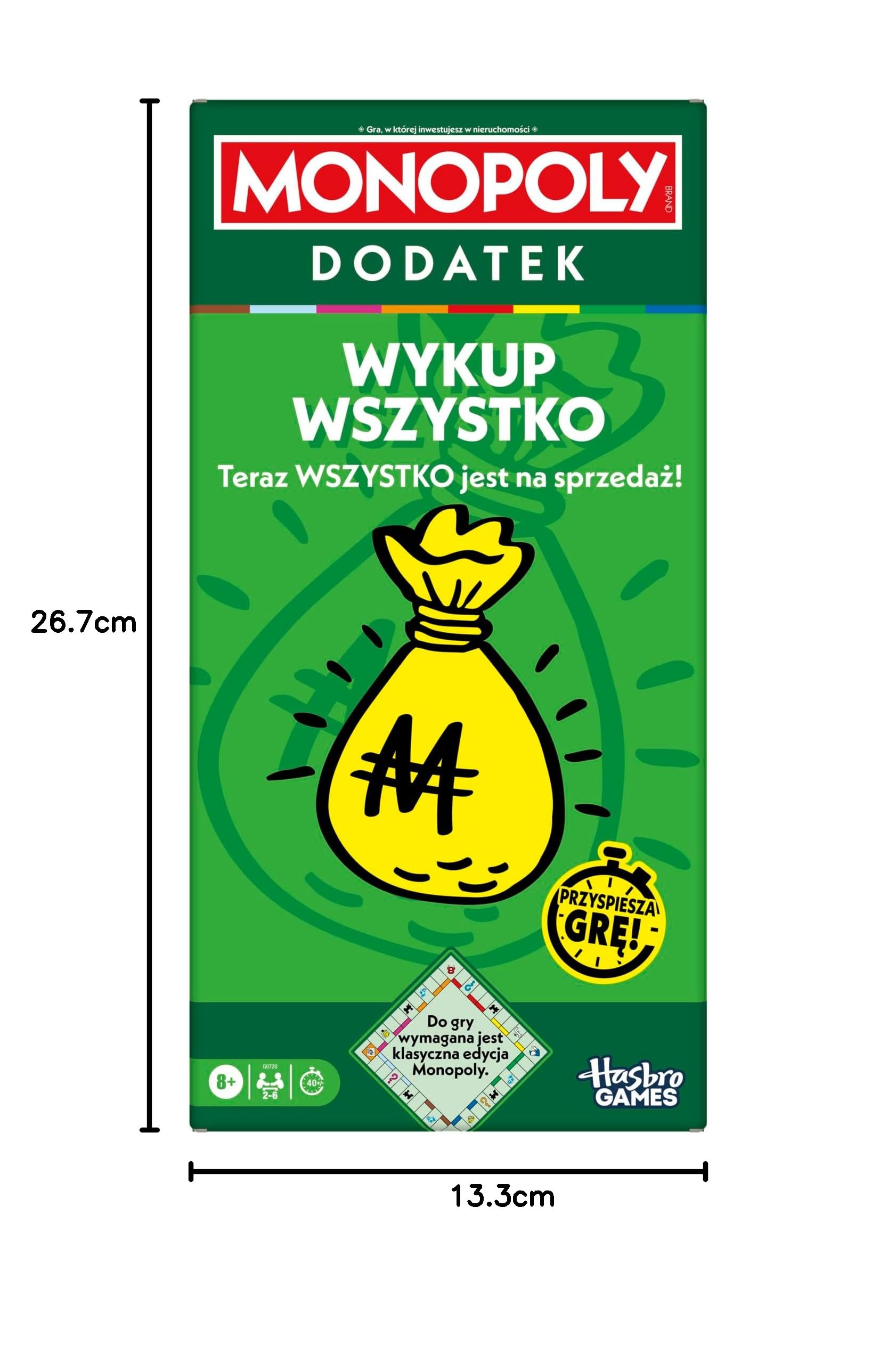 DODATEK Monopoly Kup Wszystko (do gry wymagana jest klasyczna gra planszowa Monopoly), wersja polska
