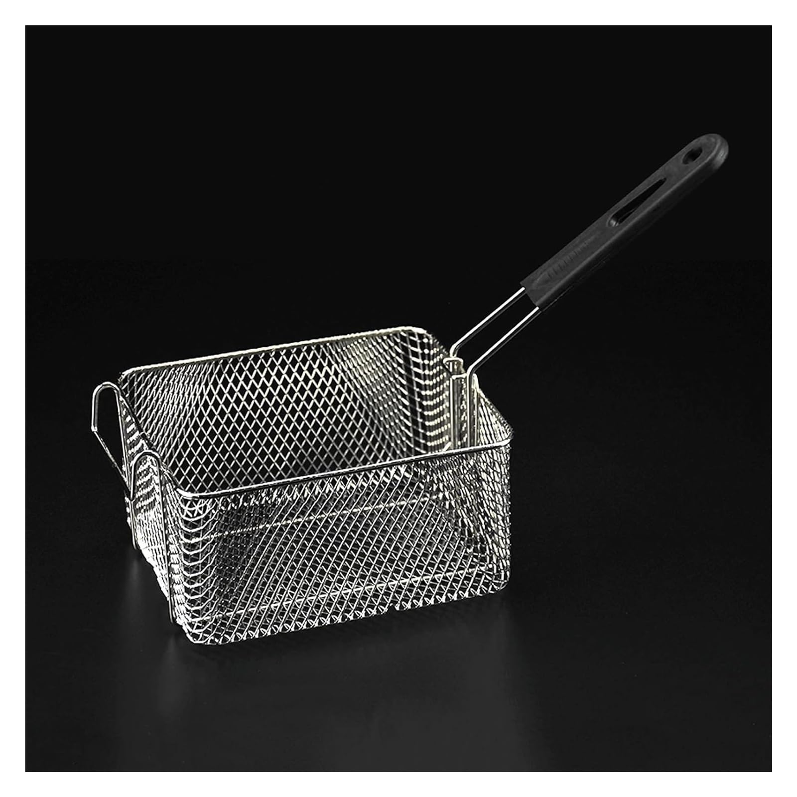 YUZGUHEY Frying Basket with Handle, Stainless Steel Square for Chips and French Fries