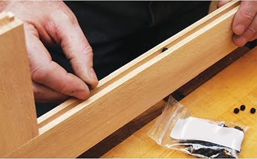 Miniatura 4 de Rok Separadores de puerta de gabinete de panel elevado para ranura de 14 pulgadas (0.250 in), estabilizadores de bolas de goma para puerta de