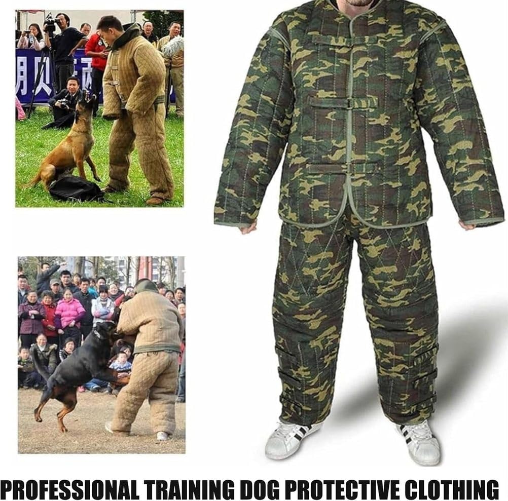 Traje De Adiestramiento Canino para Exteriores - Ropa Protectora Militar para Perros, Ideal para Entrenamiento Y Control De Mordeduras - Chaqueta Resistente para Adiestramiento Canino Policial