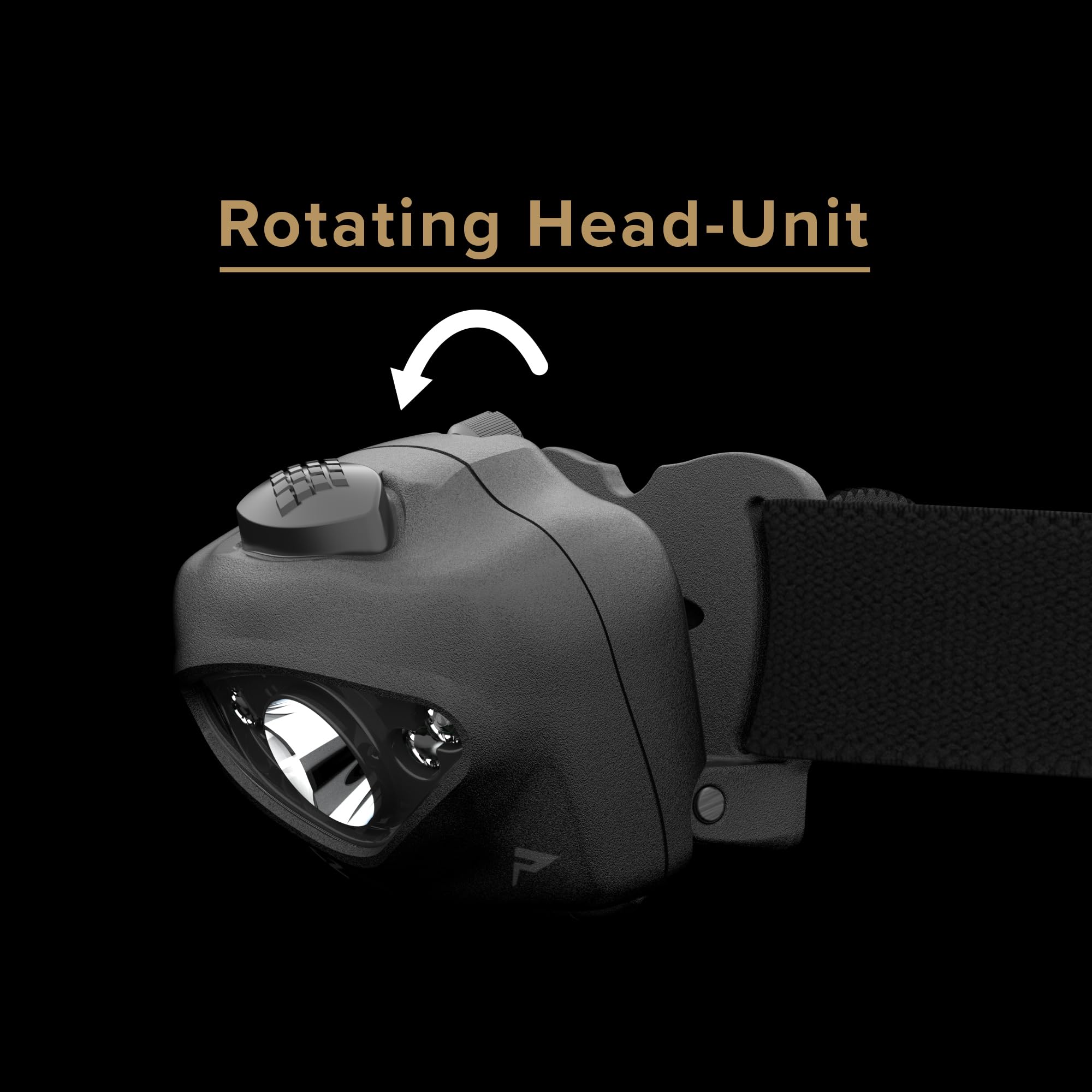 Princeton Tec Vizz Lampe frontale LED 550 lumens à intensité variable, résistance à l'eau IPX7, accessoire d'extérieur essentiel pour la randonnée, le camping, la course à pied, et la préparation à la