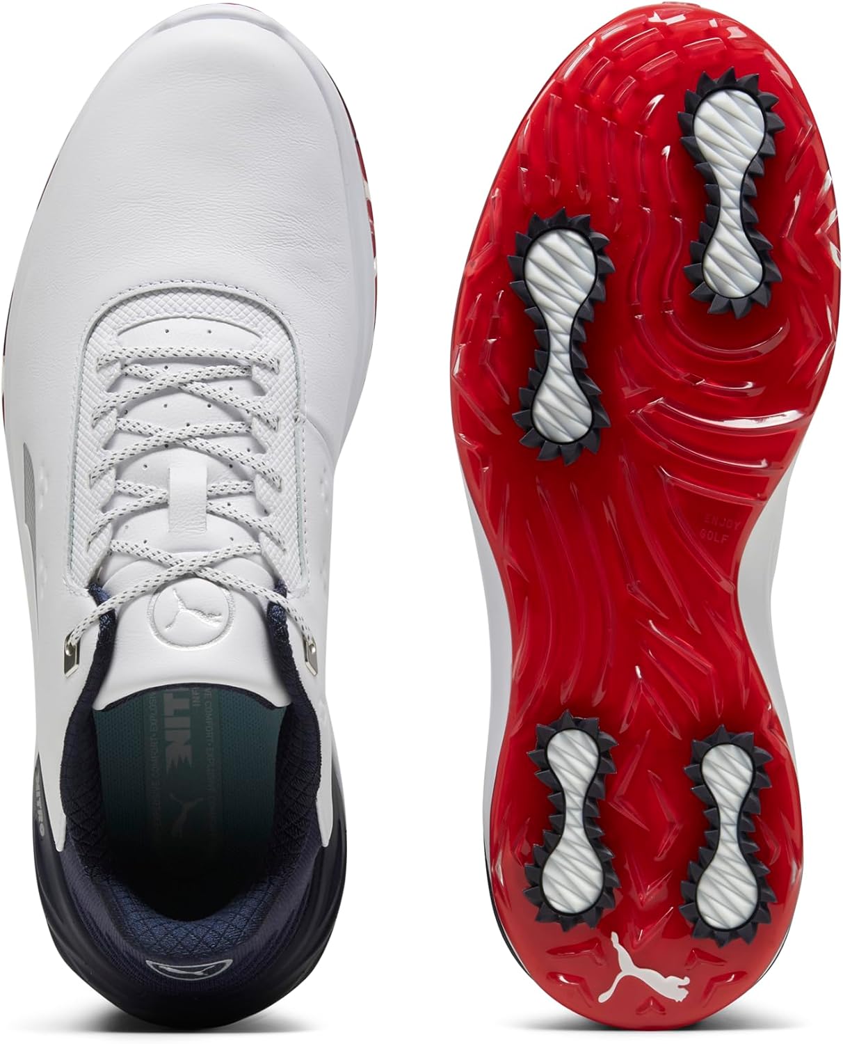 PUMA Mens Phantomcat Nitro Golf Sneakers Shoes - White - Image 3