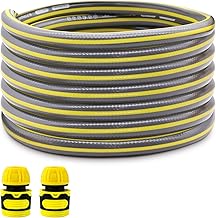 Garden Hose Pipe Extension Set, 1/2” Hose Connection, 2 Connectors for Hose Reel & Tap (4m)