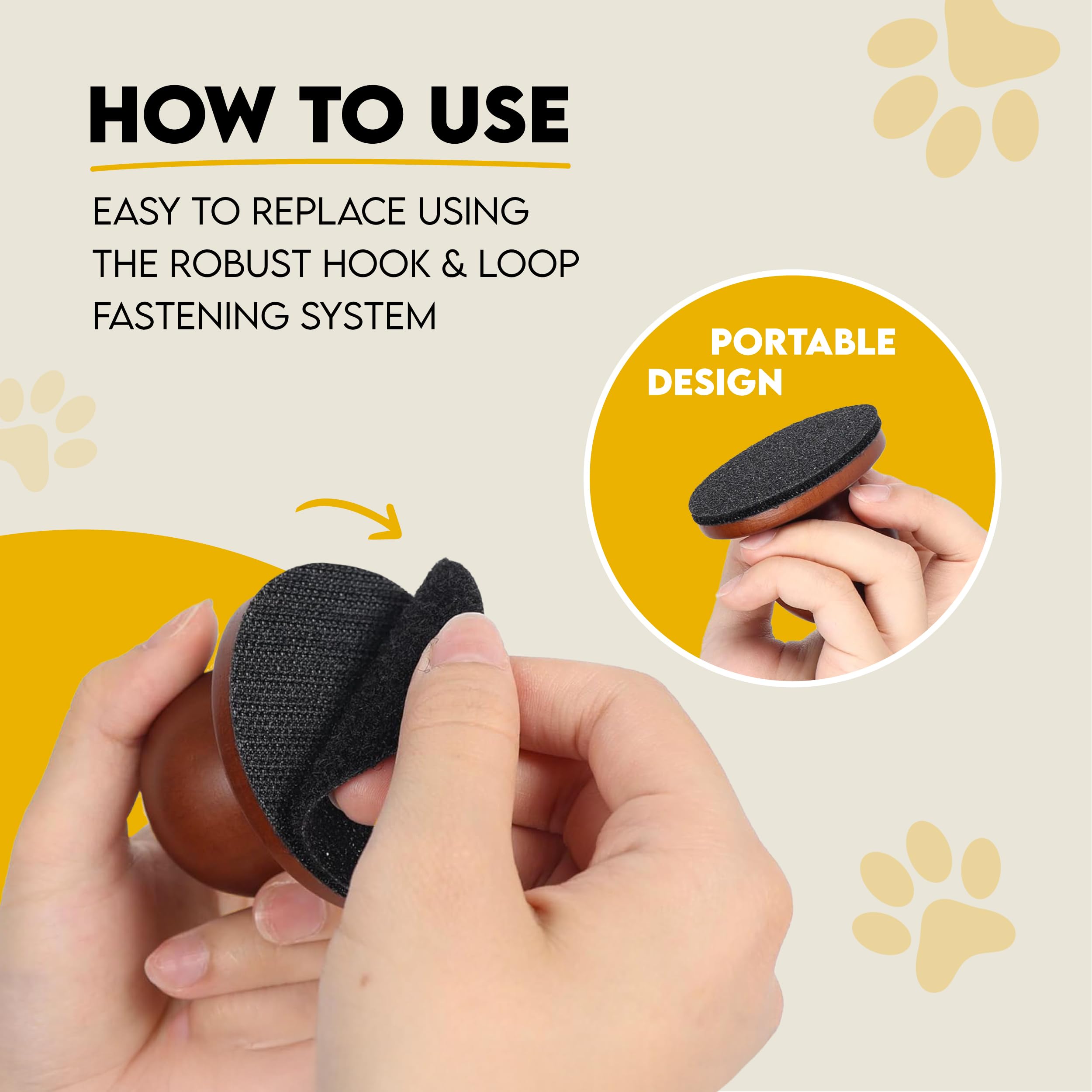 Lima de uñas para perros, lima de uñas para gatos, lima de uñas para perros, lima de uñas sin estrés para perros, lima de uñas para perros, almohadilla para arañazos para perros, hecha de madera 100%