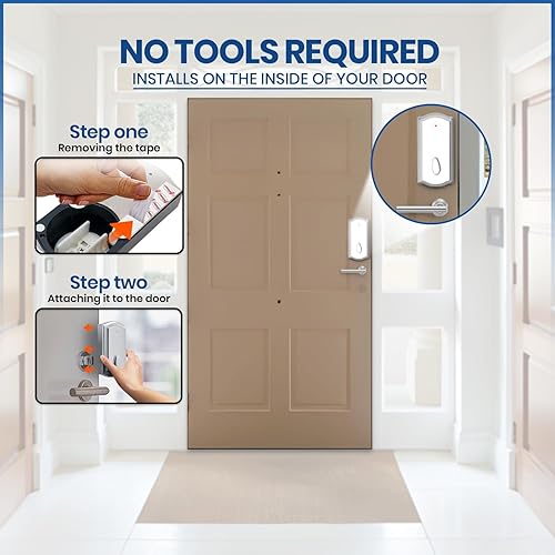 Miniatura 9 de Cerradura de puerta remota inteligente para cerrojo existente, se instala en 30 segundos, disfruta de una entrada automática sin llave con