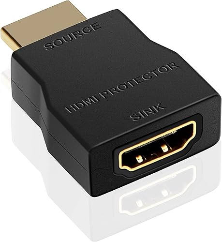 NEWCARE Protector de sobretensiones HDMI, mini protector portátil HDMI 1.4 para protección ESD y sobretensiones, compatible con HDCP 4K 30Hz - 1