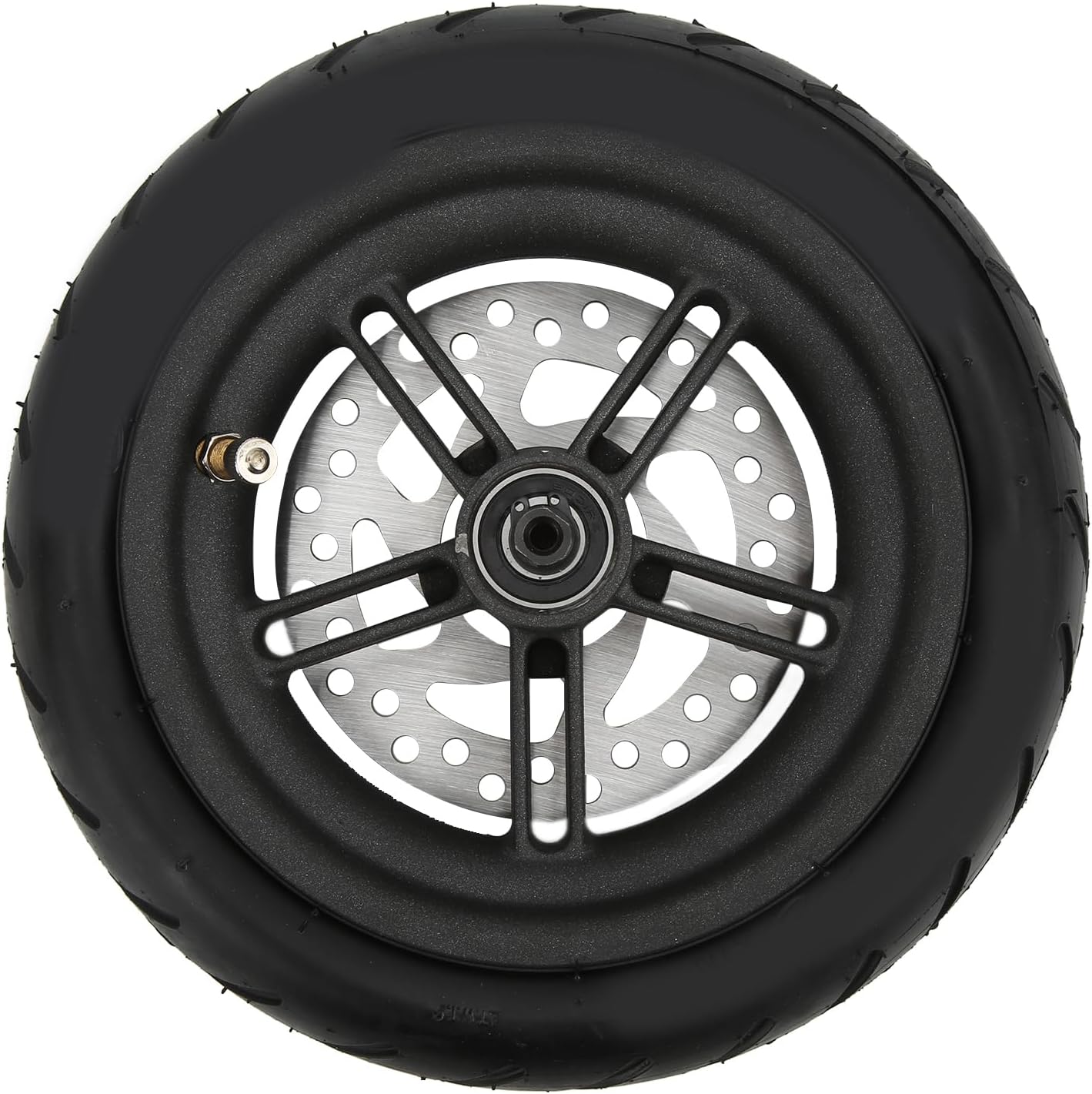Drfeify Scooter Rear Wheel Assembly, 8.5in Tire Wheel Hub with 120mm Brake Disk, for PRO2 Electric Scooter Replacement