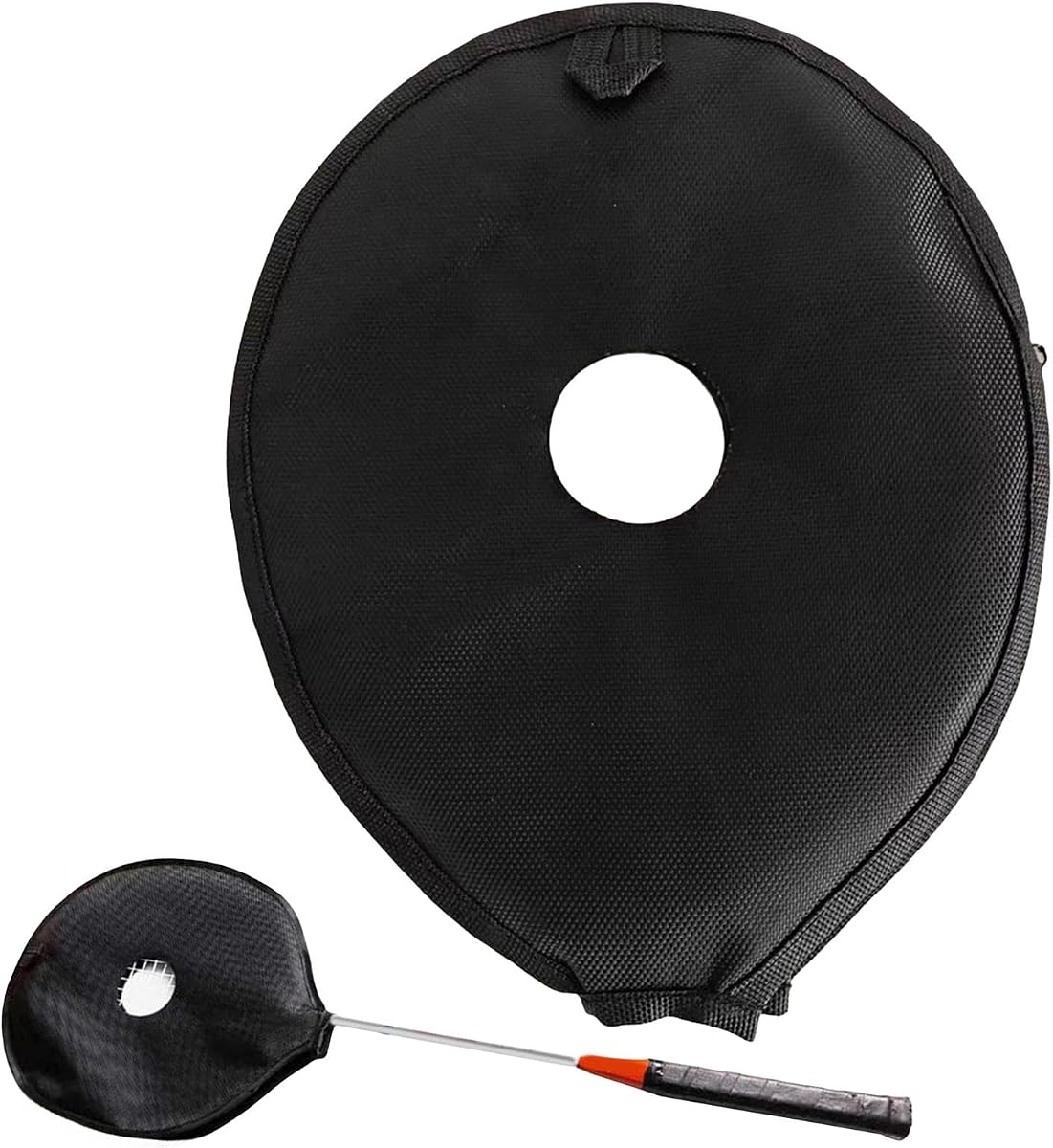 Funda de entrenamiento genérica para raqueta de bádminton | Fundas para raqueta de resistencia a bádminton | Funda para cabeza de raqueta de bádminton | Funda protectora para raqueta de entrenamiento eficaz, color negro, SQ6451GTV7VSF4QB