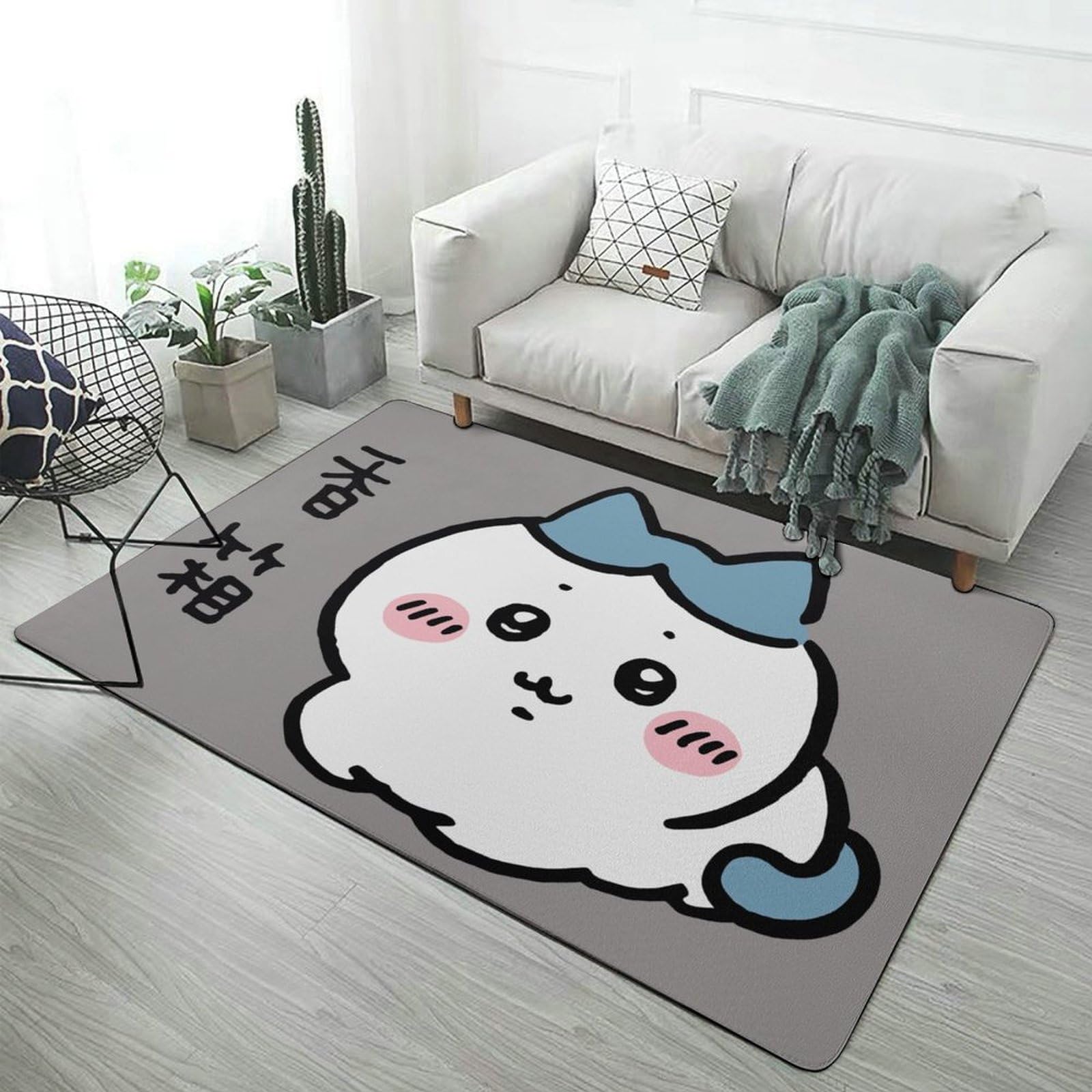 Amazon｜カーペット ちいかわ ハチワレ ホットカーペット ラグ