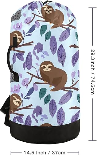 Vista 225 de Mochila de lavandería con correas ajustables para el hombro, bolsa de lavandería sucia para viajes, campamento, universidad, resistente, Rosa floral