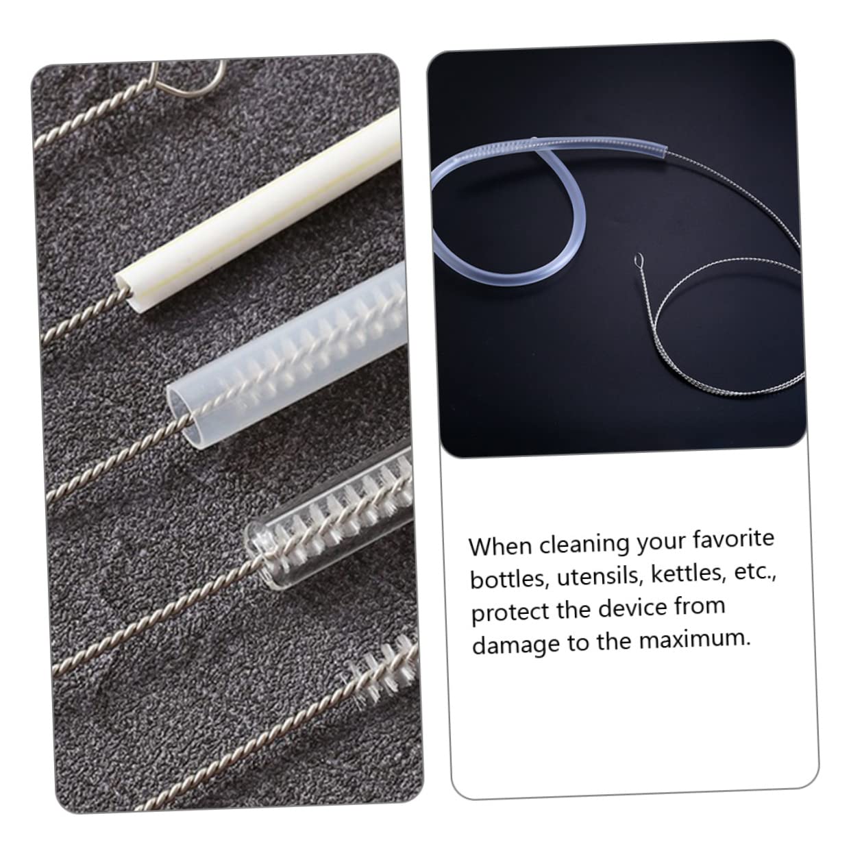 Beavorty Lot De 3 Tubes À Essai Multifonctions pour Bouilloire Brosse De Nettoyage pour Biberons Accessoires pour Biberons Rangement Facile 6 Pièces X 3