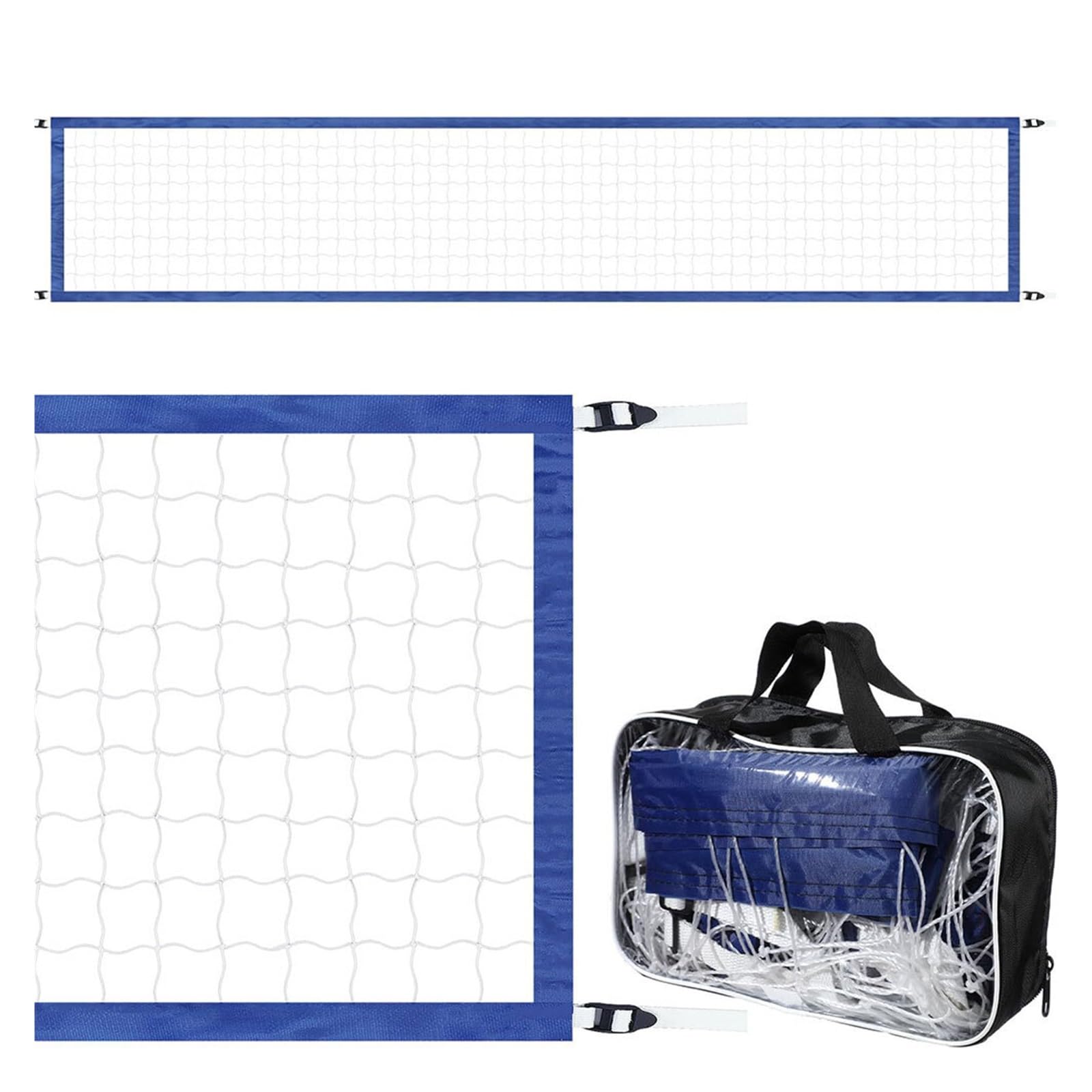 Filet de Volley-Ball de Remplacement for Piscine 4,5 m x 90 cm avec Sac de Transport, Portable et réglable, for Piscine extérieure et Plage pour Piscine