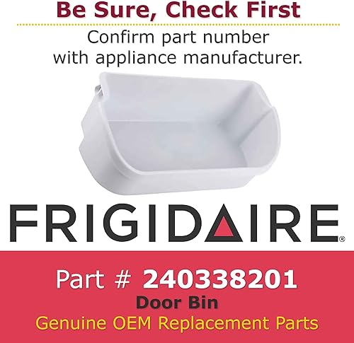 Miniatura 3 de GENUINE Frigidaire 240338201 - Contenedor para puerta y refrigerador