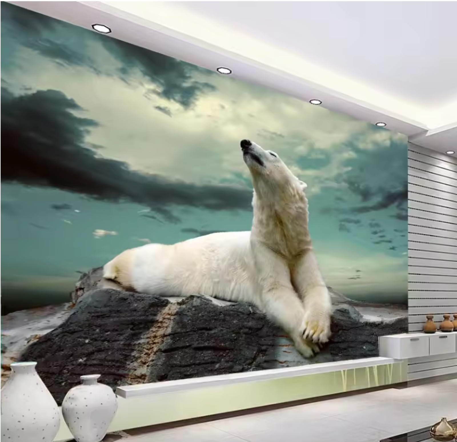 Niedźwiedź zwierzęta tapeta tapeta na sofę dekoracja domu 3D 250 x 175 cm