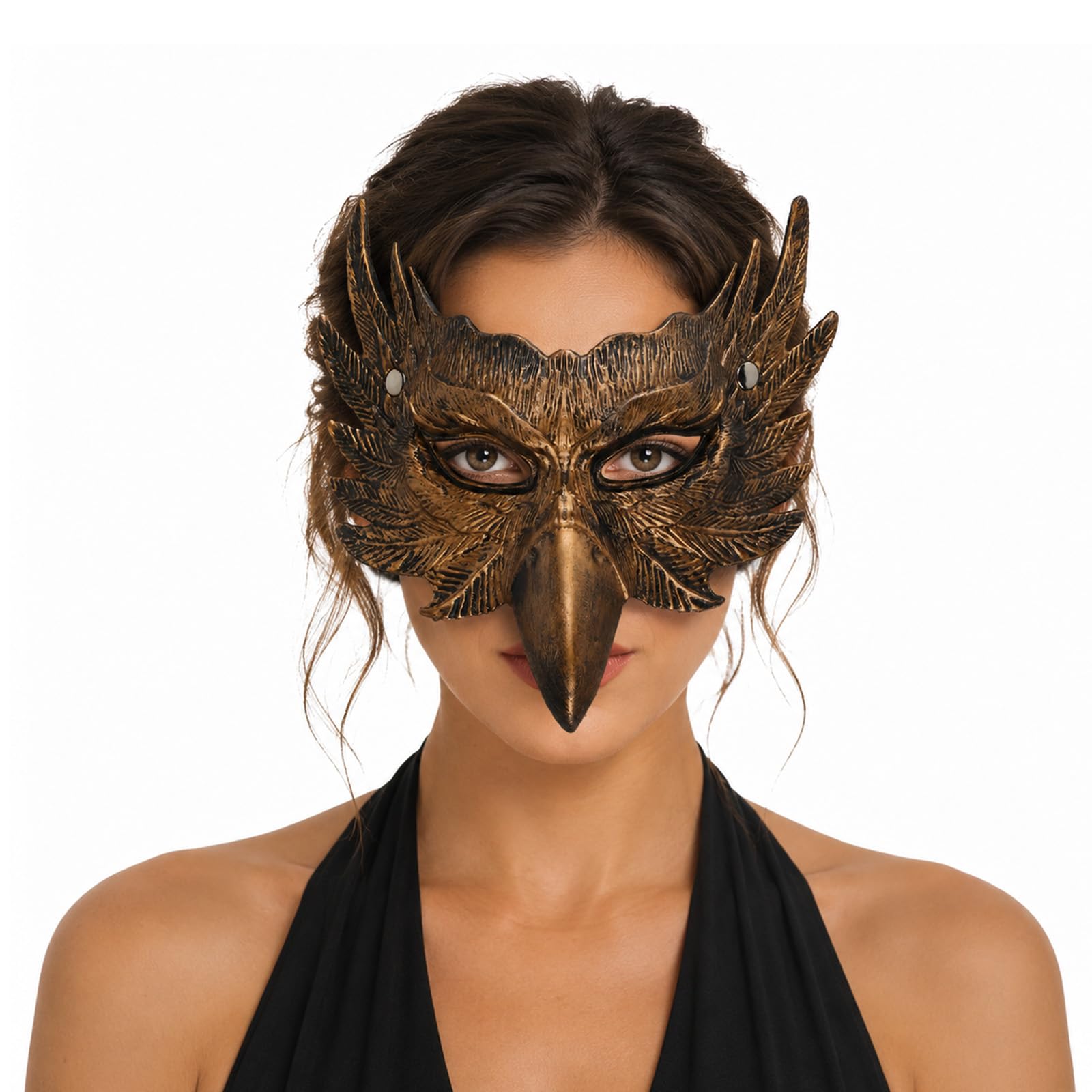 SINSEN Eagle Mask Bird Beak Mask Animal Hawk Half Face Cover Prop for Adult