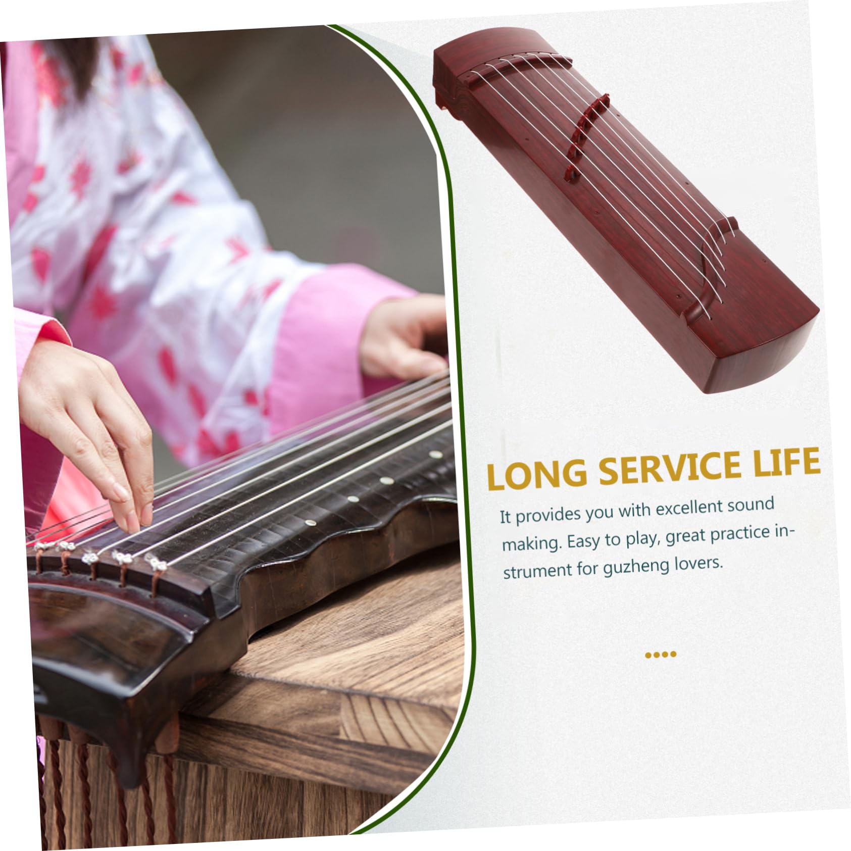 Mini Guzheng Für Mädchen Spielerisches Saiteninstrument Für Anfänger Für Musikalische Und Kreative Tiefbrauner Ausführung