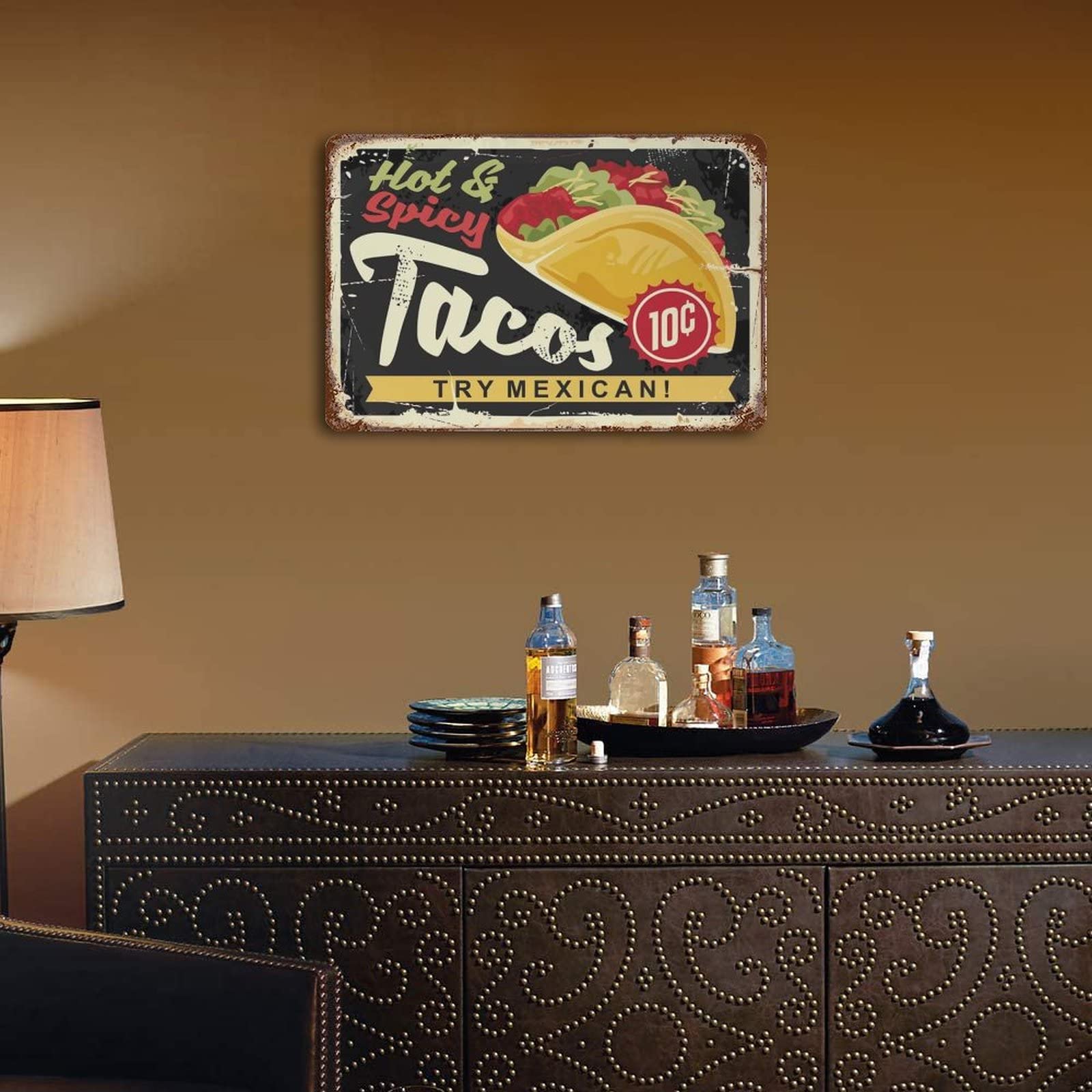 Cibo messicano targa in metallo segno Vintage ristorante decorazione decorazioni per la casa adesivo da parete Pub ptura Poster regalo  15