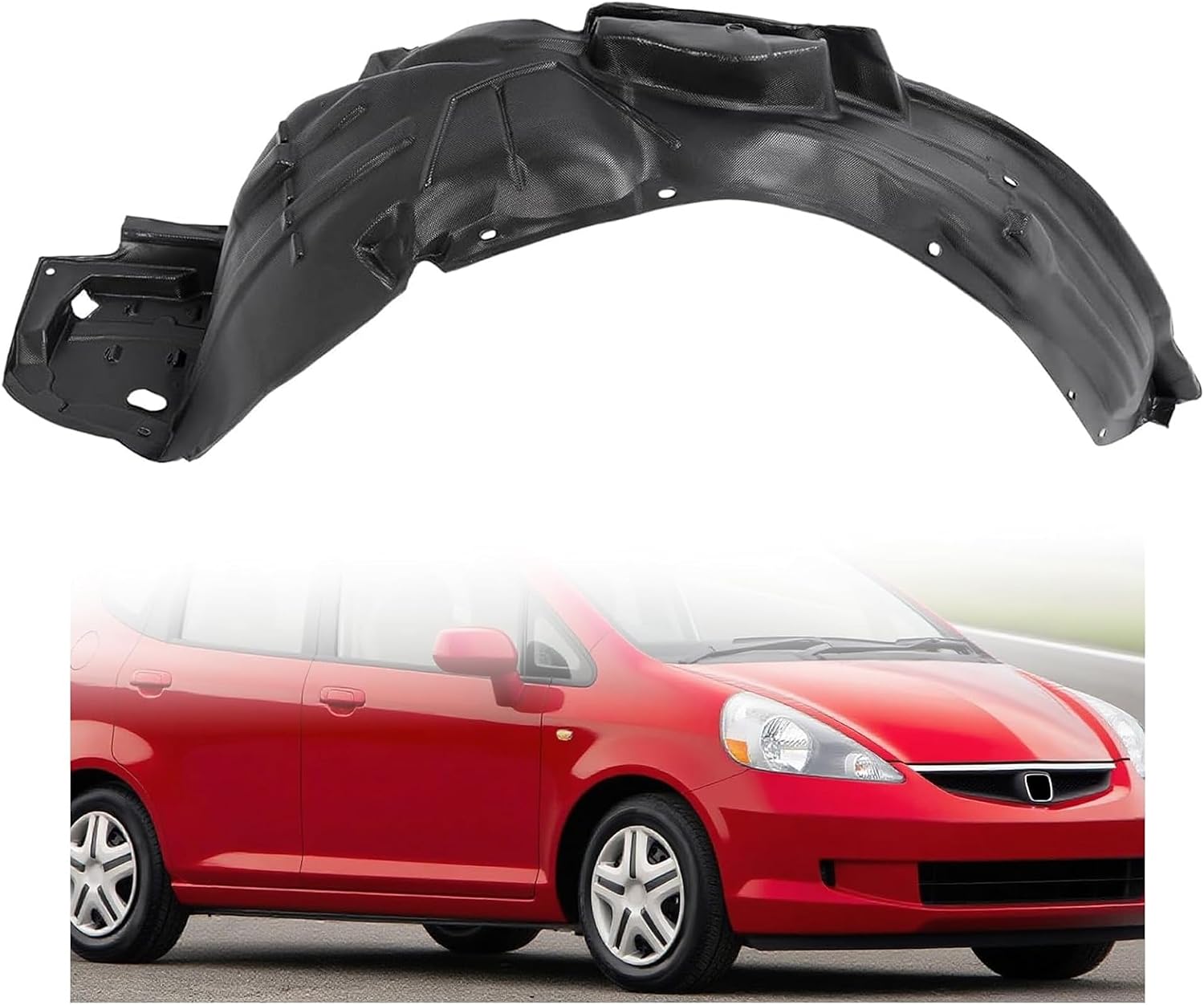JMTAAT Front Fender Liner Inner Panel for 2007-2008 Honda Fit (Driver Side)