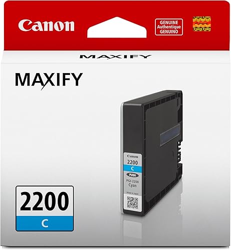 Canon PGI-2200 Depósito de tinta cian original, compatible con impresoras IB4120, MB5420, MB5120, IB4020, MB5020 y MB5320