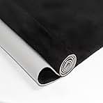 Suede Headliner Fabric with Foam Backing - Black Suede Headliner wrap Interior Material for Car/Truck/SUV/RV Roof, Home Repair/DIY Headliner Material Automotive Headliner Fabric (Black, 96