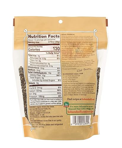 Miniatura 3 de Bobs Red Mill - Semillas de chía orgánicas, 12 onzas (paquete de 5)