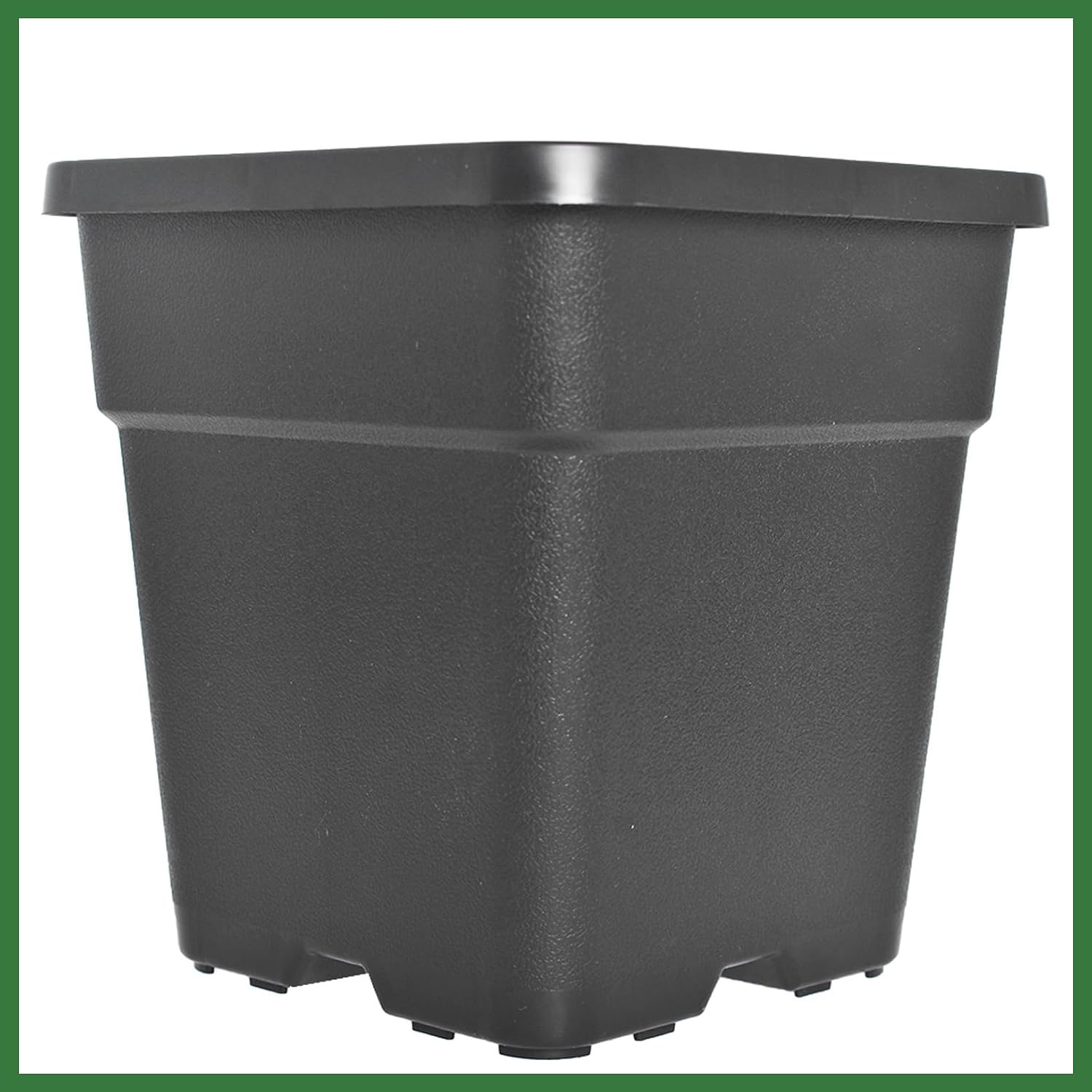 10 Pack 1.4 Gallon Plastic Planter Nursery Seedling Pots Square with Holes Garden Flower Seedling Pot Container for Seedling Cuttings Transplanting