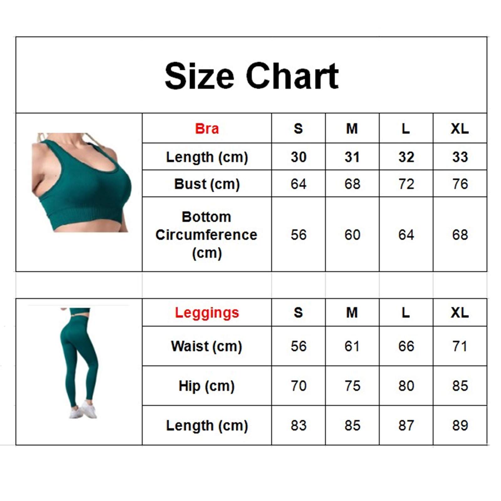 Femmes Ensemble de Vêtements de Yoga Soutien-Gorge de Sport+Leggings 2PCS Survêtement Gym Fitness Activewear