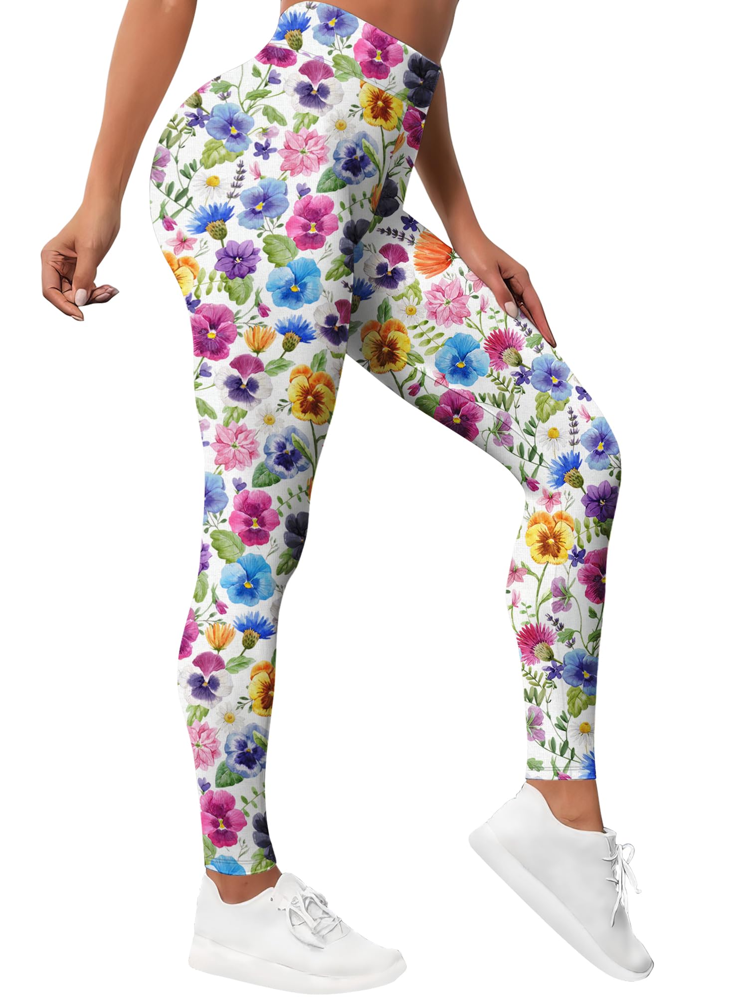 PAGYMO Leggings stampati da donna con motivo grafico pazzo carino design a vita alta allenamento atletica palestra corsa yoga pantaloni | Stampa grafica, simpatico motivo colorato, leggings a vita alta, pantaloni da yoga per allenamento atletico palestra