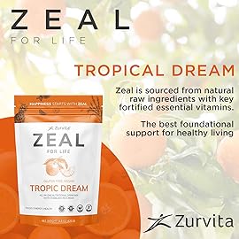 Zurvita - Zeal for Life 30-Day Wellness Bag - Tropic Dream Flavor, Daily Nutritional Supplement for Vitality, Immunity, & Overall Wellness - 420 Grams
