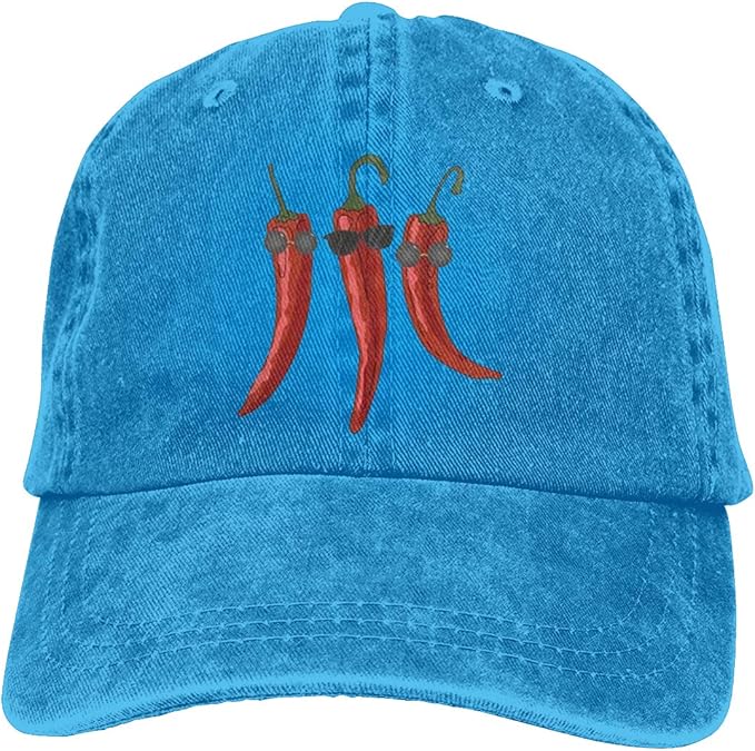 Cool Chili Pepper Unisex Baseball Caps Wash Adult Cotton Caps, Retro