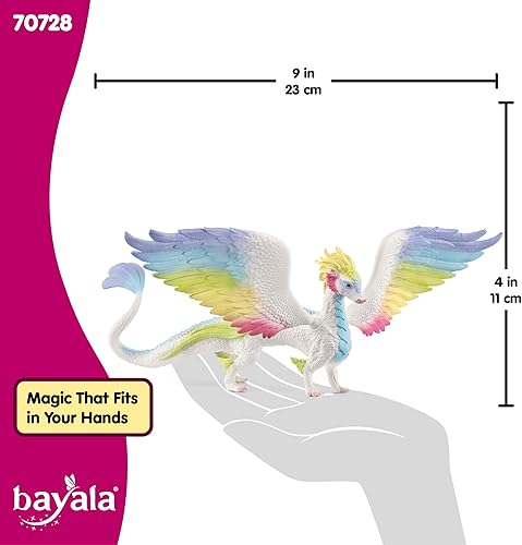 Miniatura 9 de Schleich bayala, Mythical Creatures Toys for Kids, Rainbow Dragon Toy Figurine with Movable Wings, Ages 5+
