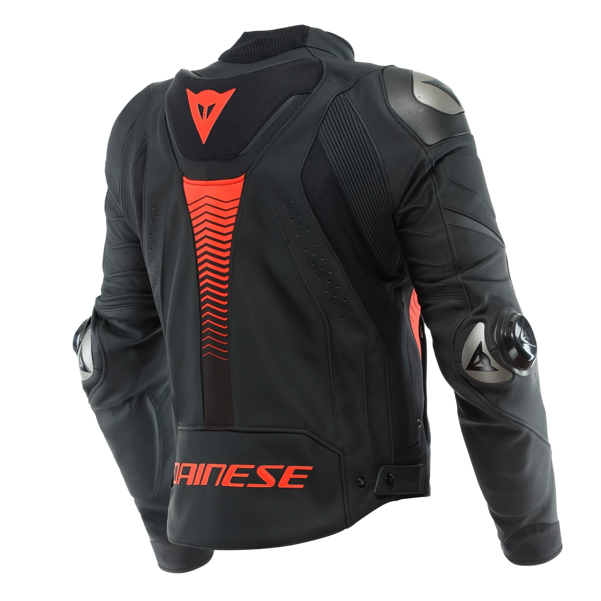 DAINESE Super Speed 4 Giacca in pelle moto, nero/rosso, 54