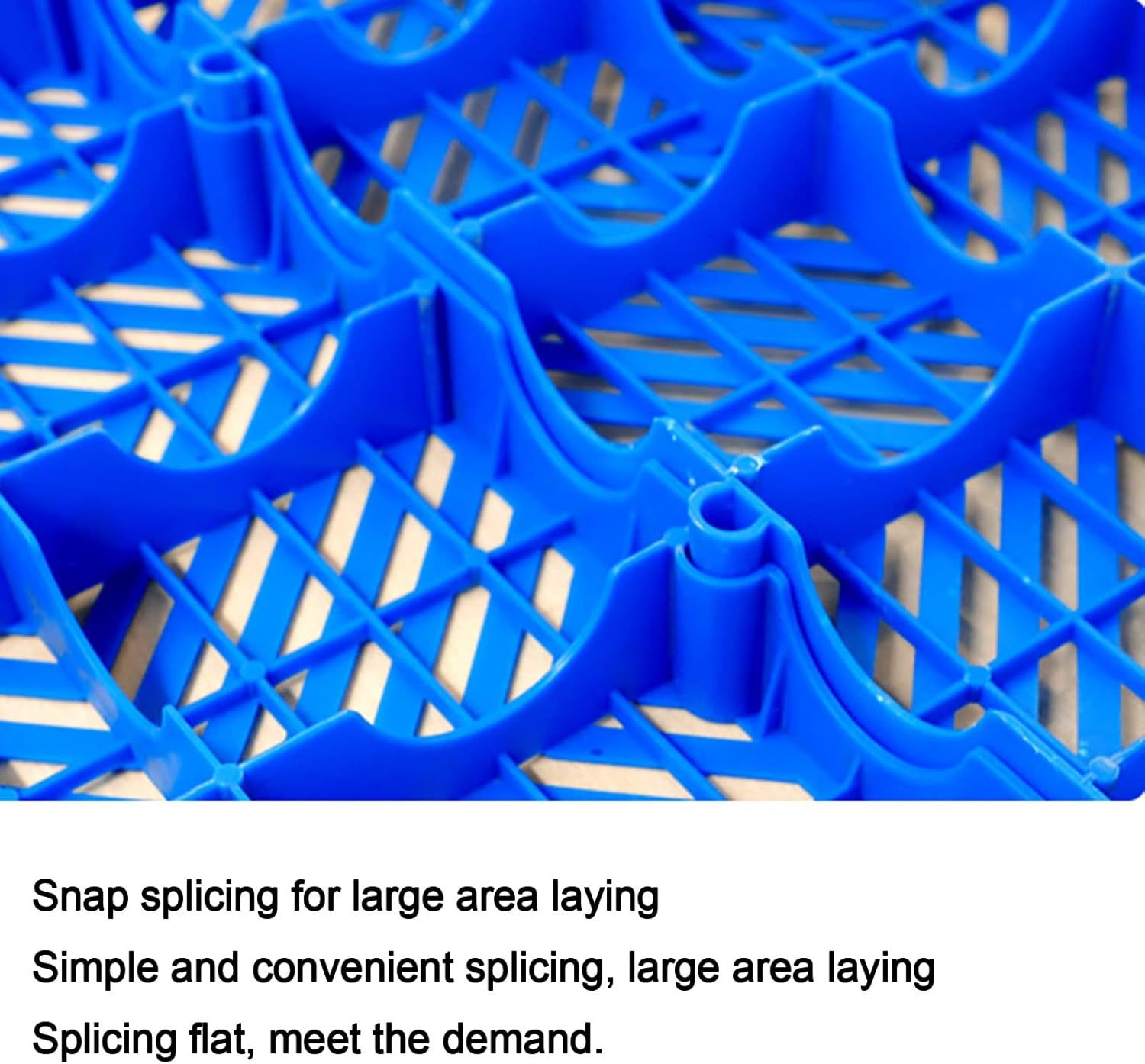 Plastic Pallets, Lightweight Plastic Pallets, Blue Polyethylene Pallet for Basement Supermarket Camping, Easy to Move(Blue-2pack)