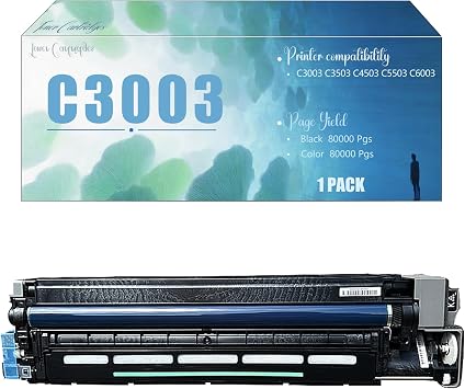 C3003 Compatible Imaging Drum Unit with Developer Unit Replacement for Ricoh MP C3003 C3503 C4503 C5503 C6003 Printers, High Yield Black
