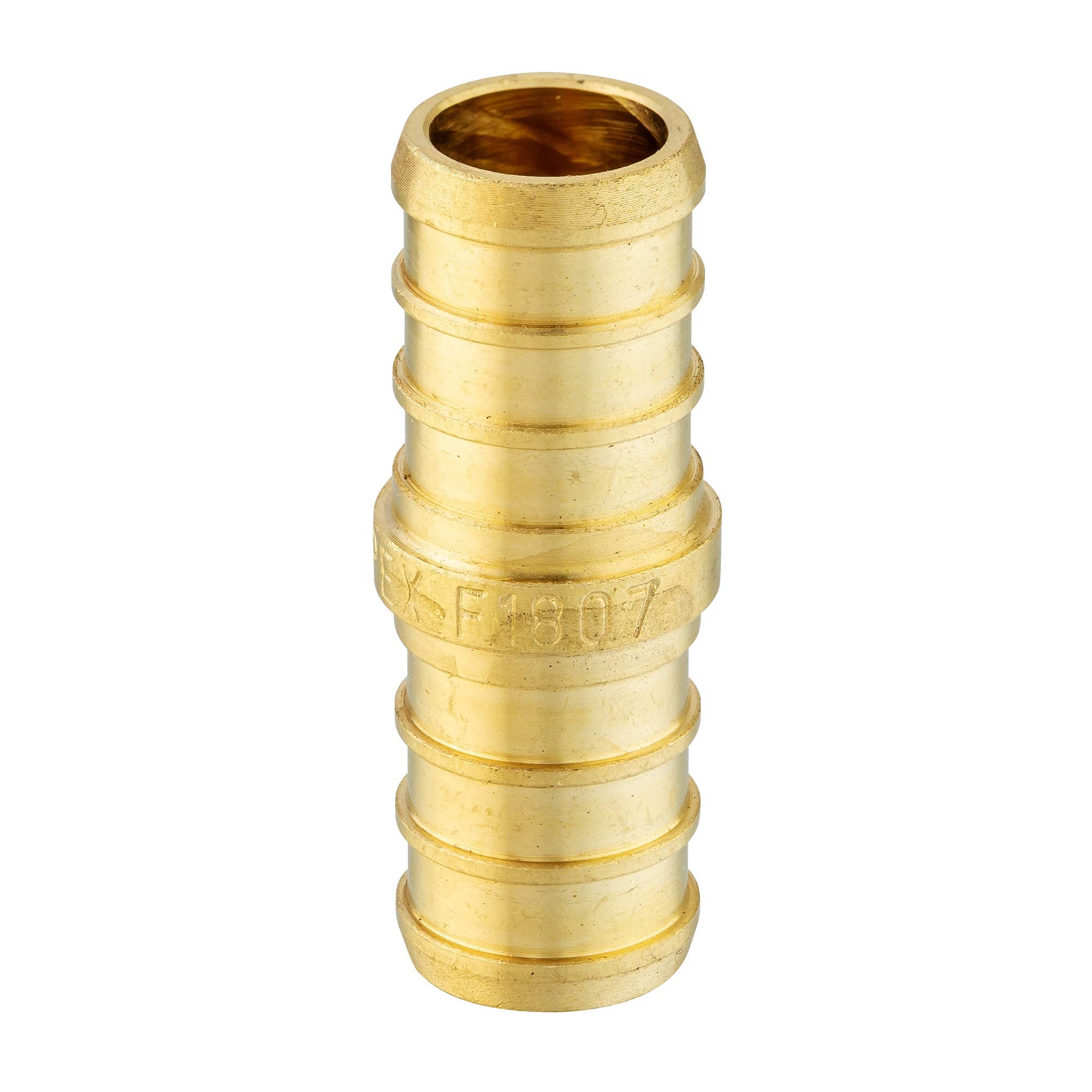 EFIELD PEX 1/2 pulgadas x 1/2 pulgadas acoplamiento de latón de 10 piezas, sin plomo, 10 unidades