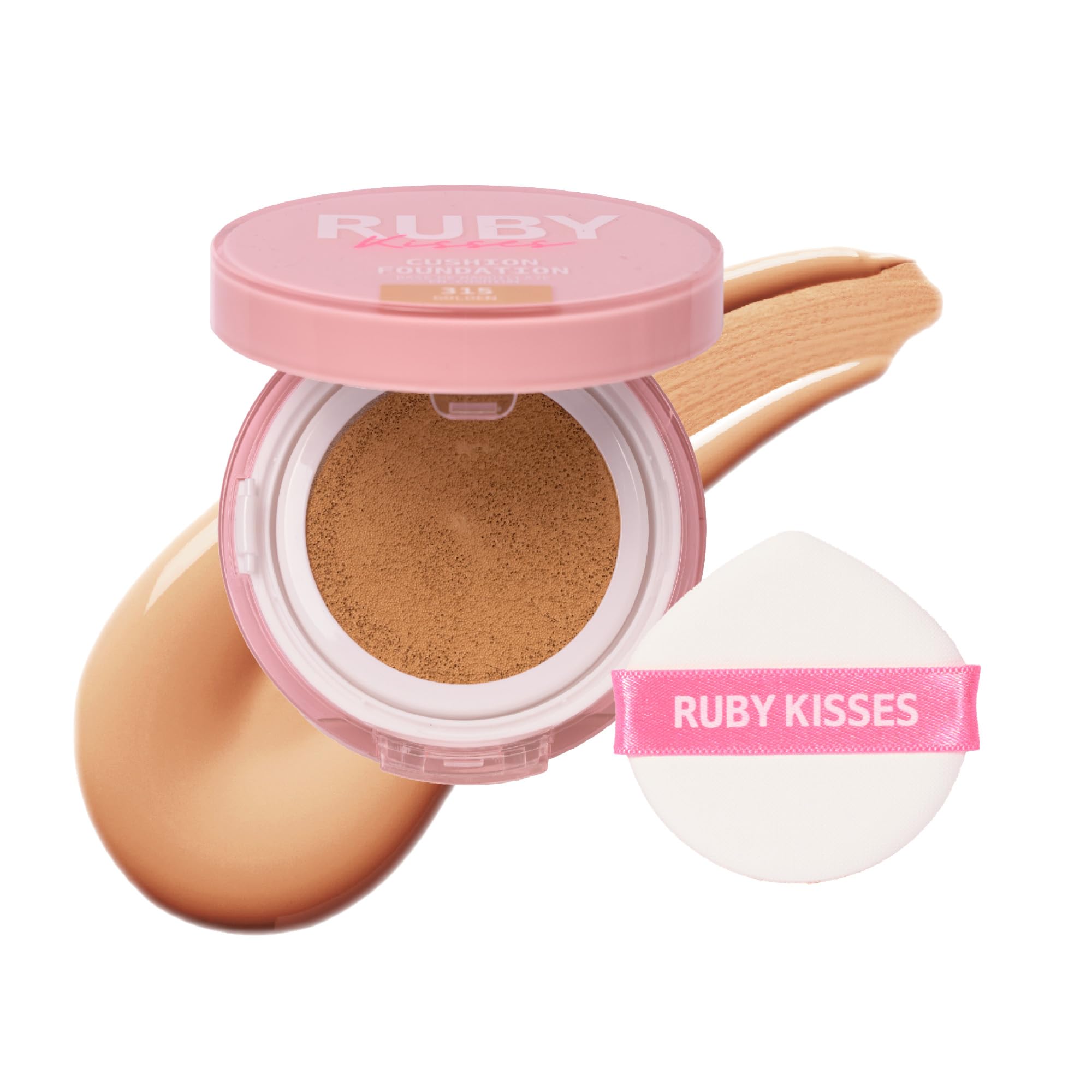 Amazon.com : Ruby Kisses Cushion Foundation, Full Coverage Korean