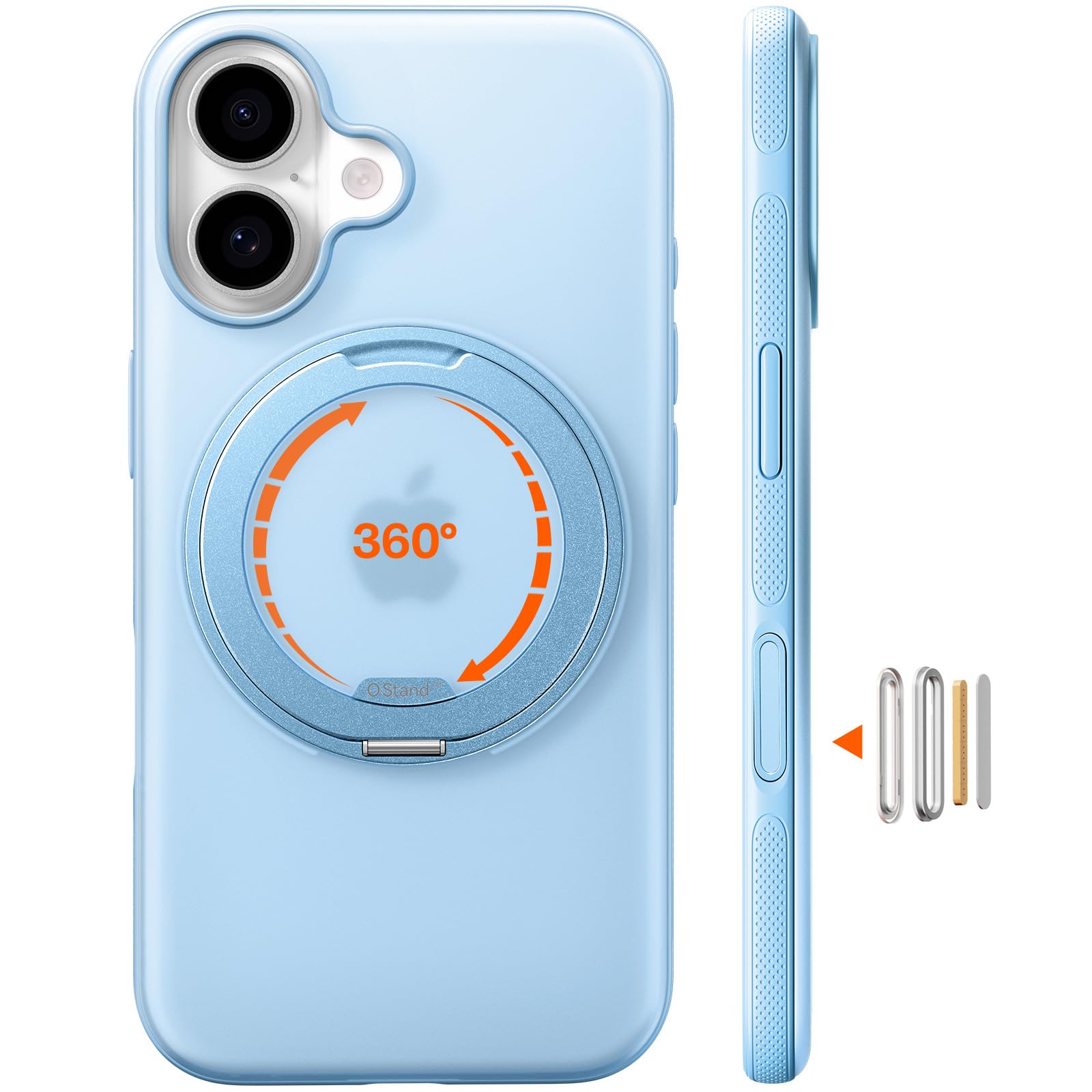 TORRAS iPhone 17 用ケース 【カチカチ・多機能360度回転スタン…