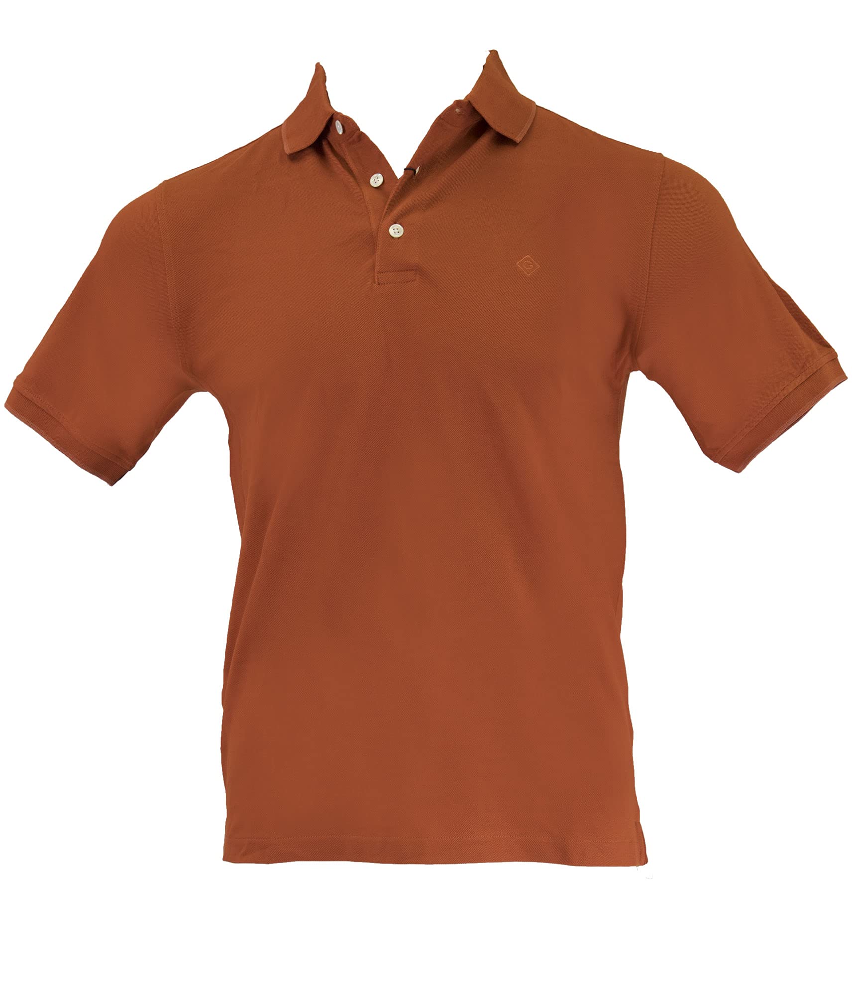 GANT Diamond G Men's Polo Pique Shirt (204338), Medium, Cinnamon Stick