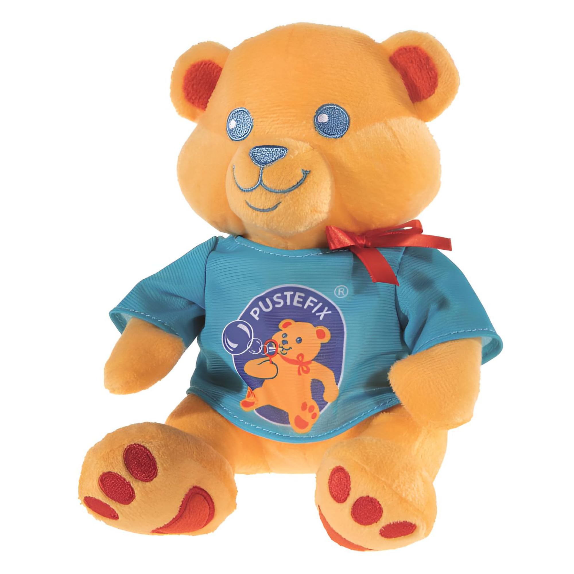 PUSTEFIX Niedlicher Teddybär zum Spielen & Kuscheln I Flauschig I Mit PUSTEFIX Seifenblasen Flüssigkeit 70 ml  
PUSTEFIX