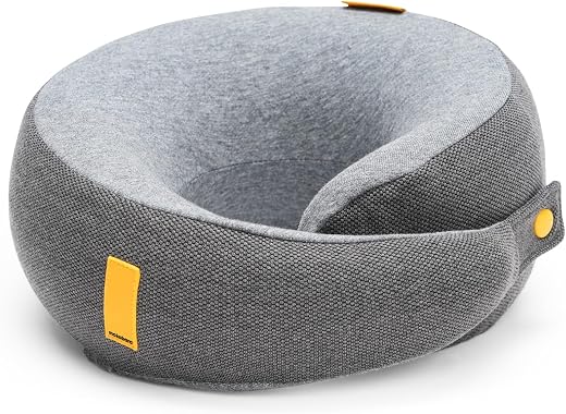 MOKOBARA The Travel Pillow | Memory Foam Neck Support Cushion | Ergonomic Cervical Pain Relief | Adjustable Headrest for A...
