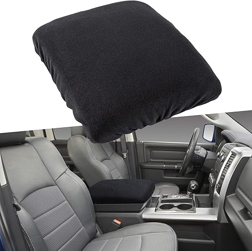 Miniatura 9 de E-cowlboy Funda para reposabrazos de consola central para Dodge Ram 1500 2500 3500 4500 5500 camionetas 1993-2020 negro suave protector de