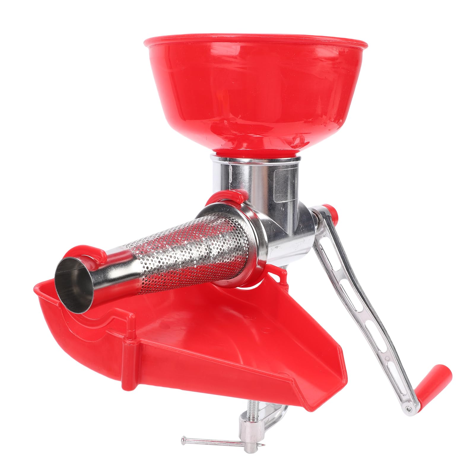Passaverdure Manuale in Alluminio, Multipurpose Tomato Sauce Maker per Verdure, Frutta, con Manovella Manuale, Separa la Buccia Dalla Polpa, Consistenza Liscia, Piccolo e