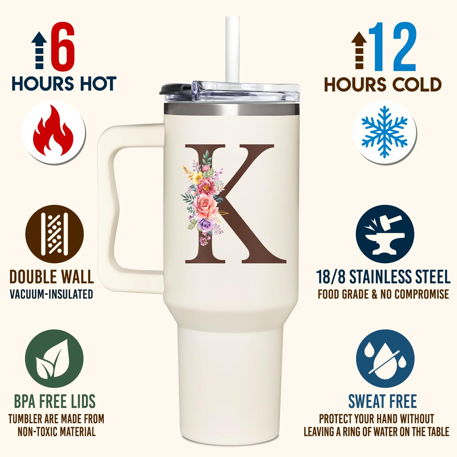 Verre à Vin Personnalisé Avec Votre Choix D'initiale (N) - Cadeau Unique Pour Homme Ou Femme