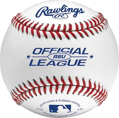 Vista 4 de Rawlings Pelotas de béisbol de uso recreativo de la liga oficial para práctica Juvenil/8U R8U Cúbeta 24