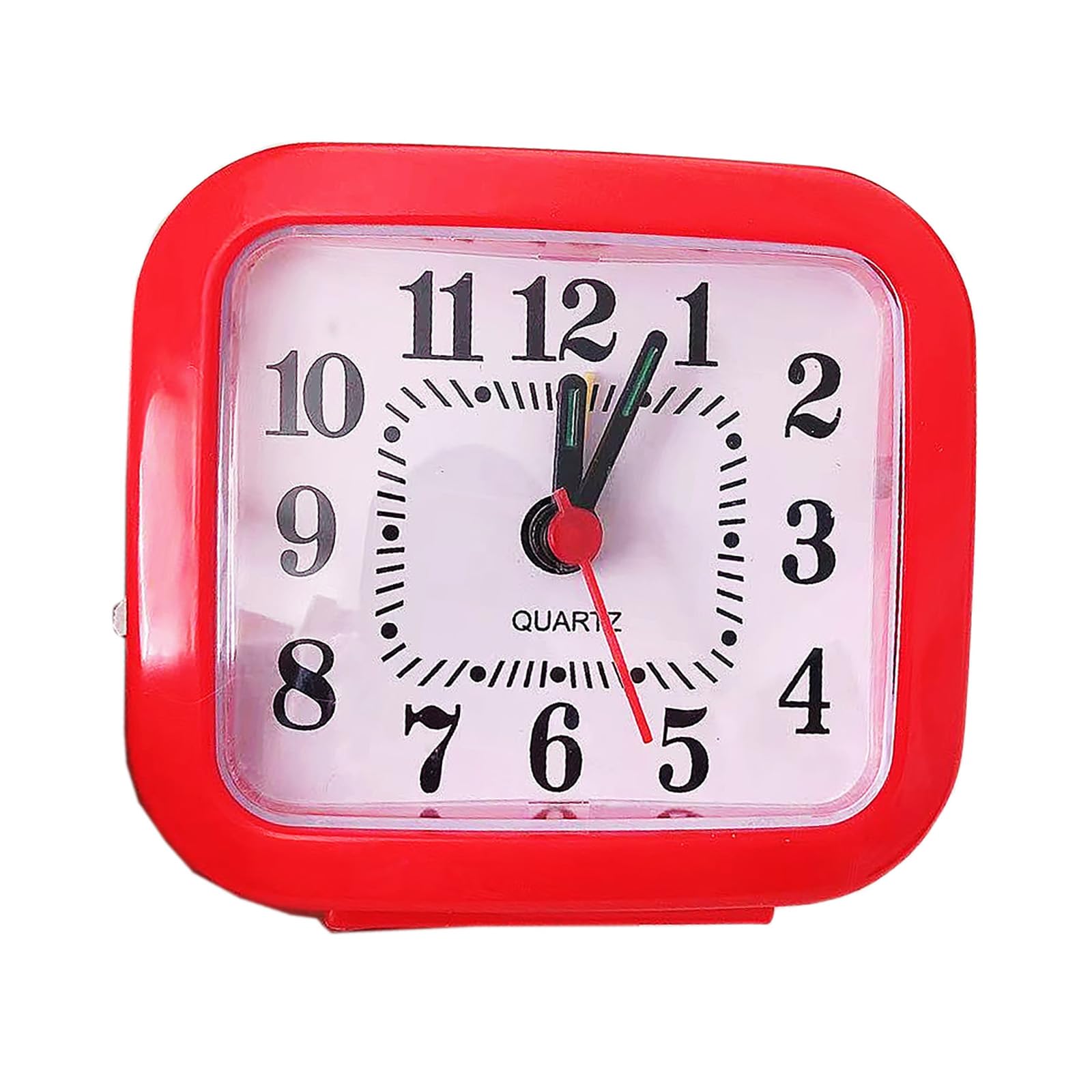 Alarm Clock Small Desktop Alarm Clock Bedside Simple Student Use Creative Clock Suitable for Bedroom Study Office Red