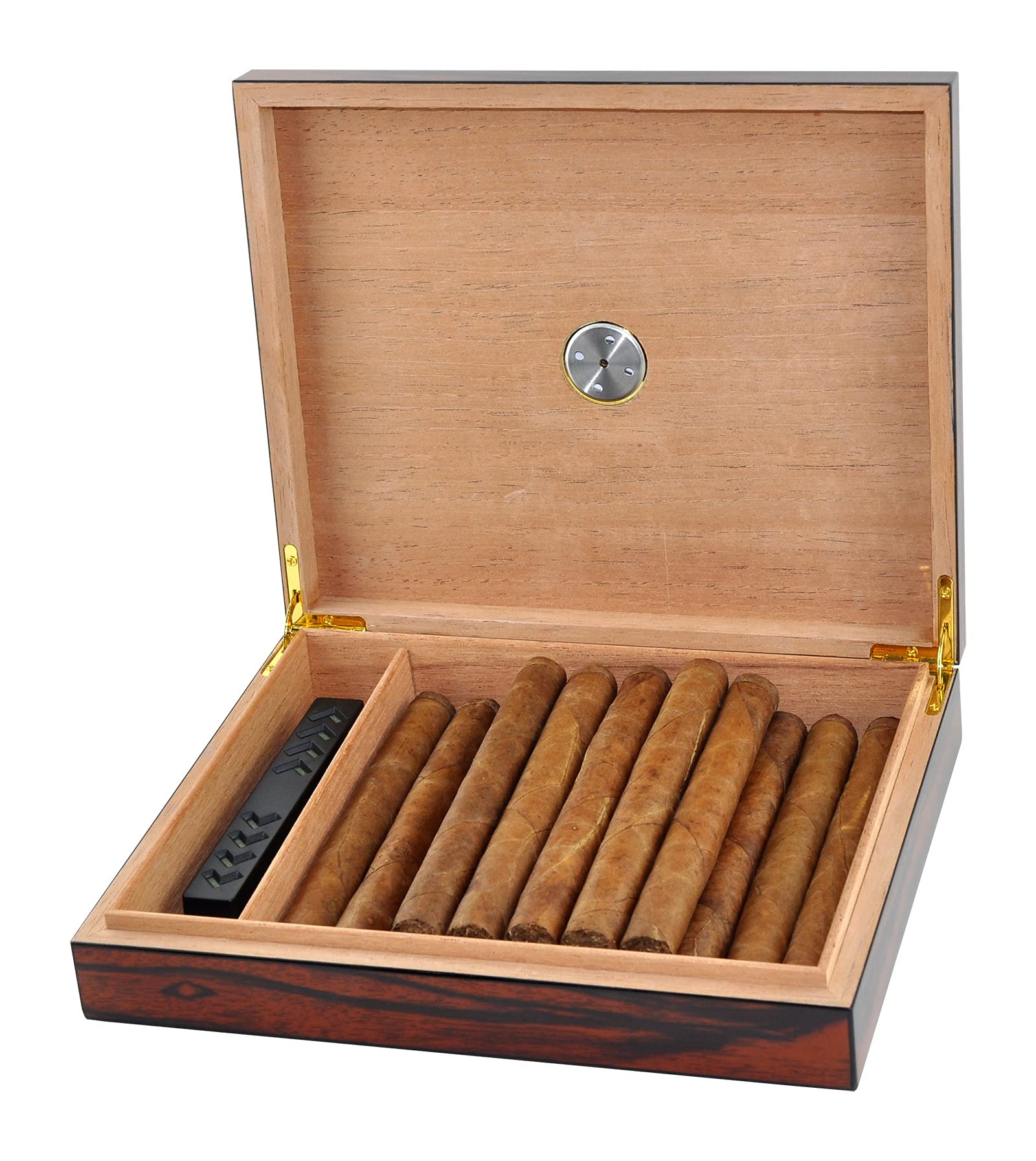 DUCIHBA Cigar Humidor Holds 20 Cigars Spanish Cedar